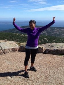 Honeymoon road trip adventures through New England.  Being adventurous and exploring Acadia National Park in Bar Harbor, Maine.